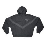 Essentials Zip Anorak Windbreaker Jacket Black