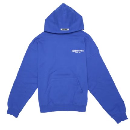 Essentials Fear of God x TMC Blue Crenshaw Hoodie