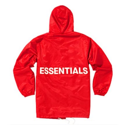 Essentials Fear of God Graphic Hooded Coach – Red Jacket