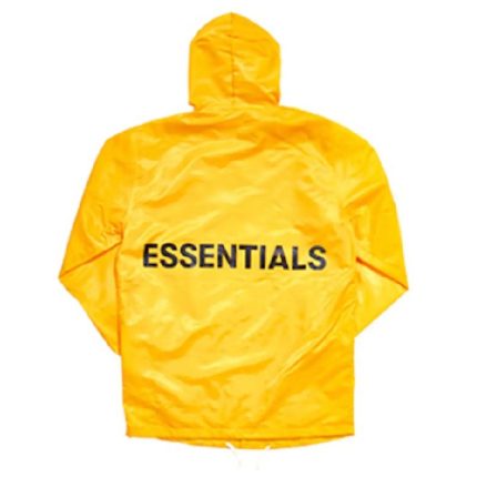 Essentials Fear of God Graphic Hooded – Yellow Coach Jacket